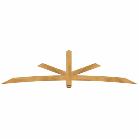 Ekena Millwork Alberta Rough Sawn Timber Gable Bracket, Western Red Cedar, 108"W x 27"H x 4"D x 4"F, 6/12 Pitch GBW108X27X0404ALB00RWR